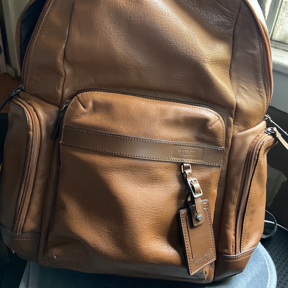 Tumi Brown Leather backpack